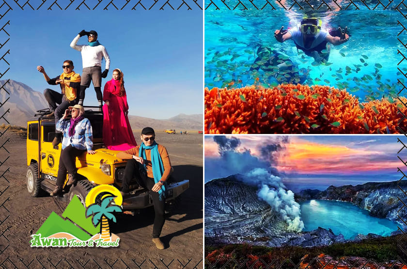 Surabaya Bromo Ijen Snorkeling Tour Menjangan & Tabuhan 4D3N
